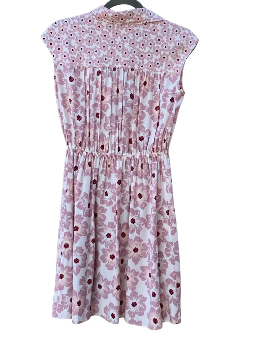 kate spade Pink Floral Drawstring Shirt Dress